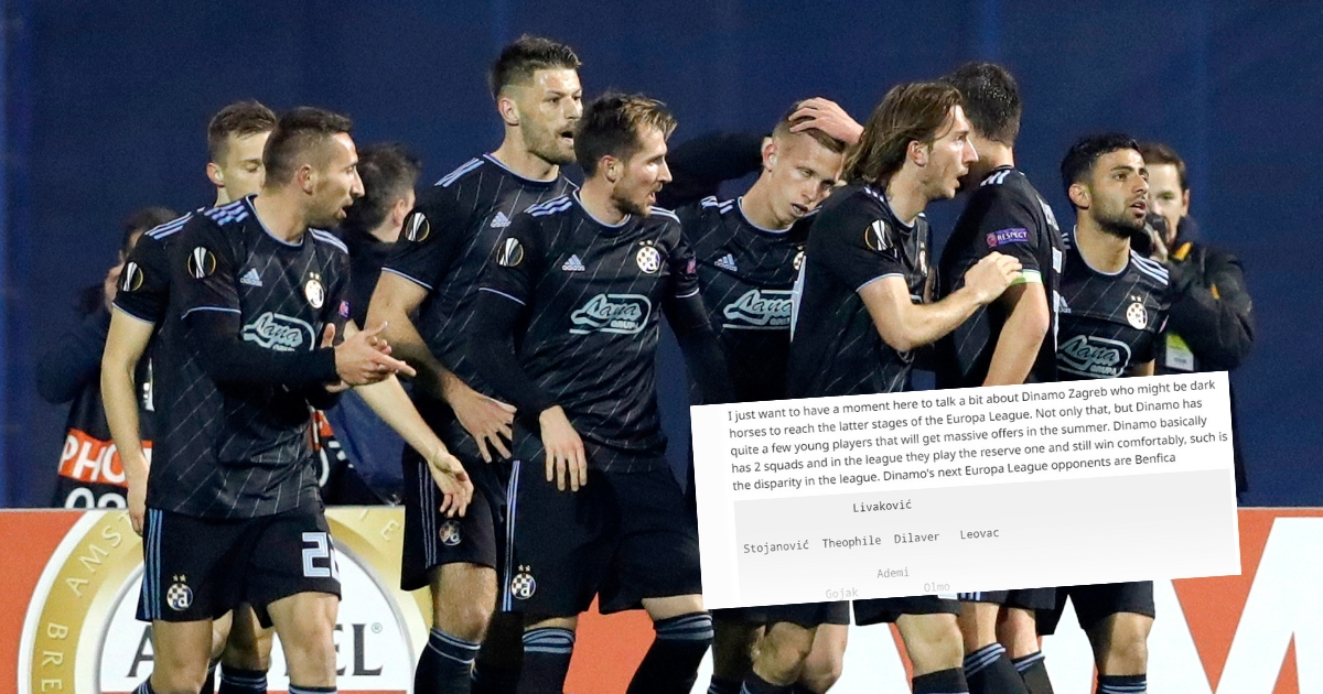 Dinamo skriveni favorit Europa lige: "Neće iznenaditi ako uđu u polufinale"